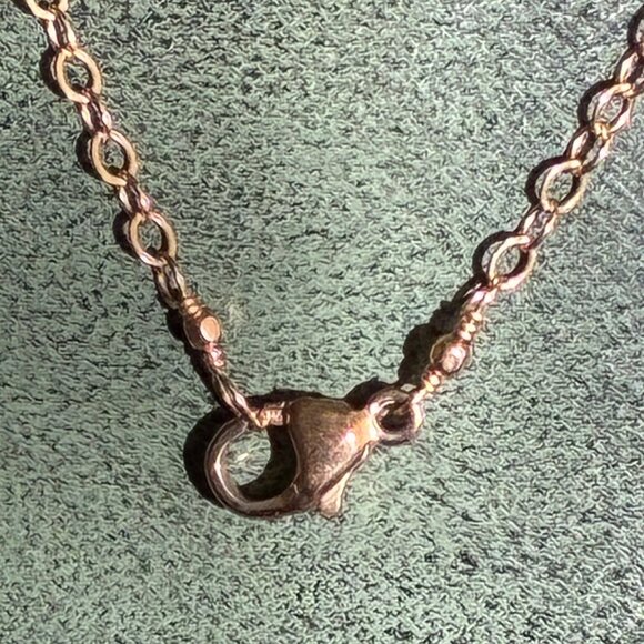 NWT 15" Whiskey Quartz Pendant on 14 KT Gold-Filled Chain Necklace - Picture 2 of 4